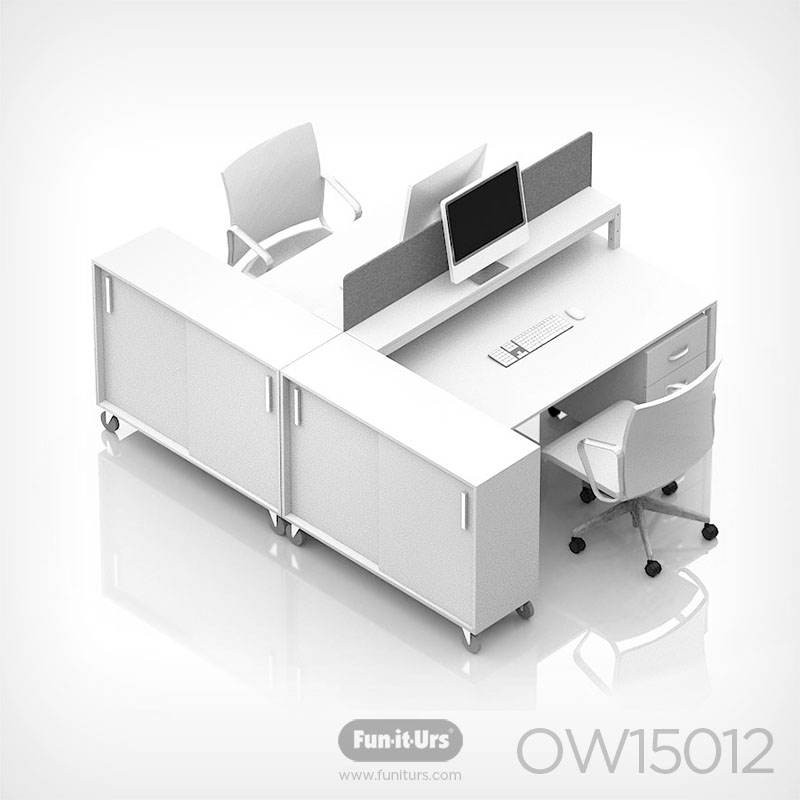[레이아웃] OW15012_1600+선반2+파티션 / 서랍,슬라이드장옵션 선택