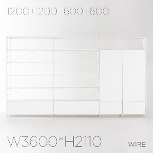 와이어수납 6단 W3600(1200+1200+600+600)